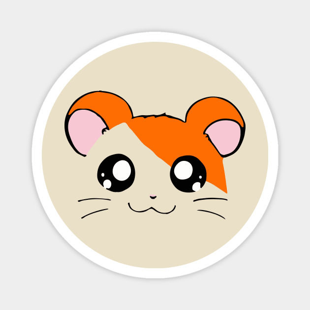 Hamtaro Hamster Cute Kawaii Face Magnet by HeyListen